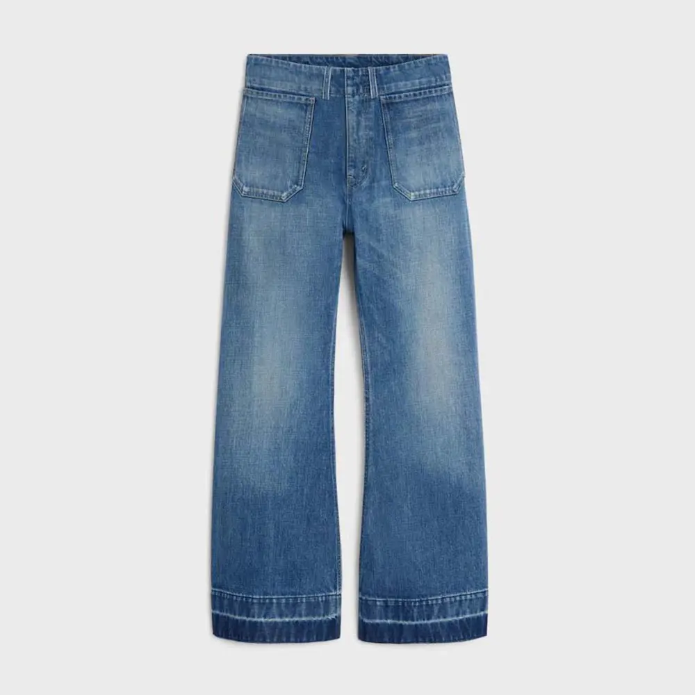 Celine Men Flare Jeans 002 in Lightweight Cotton Denim RP0FX0X00