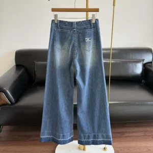 Celine Men Flare Jeans 002 in Lightweight Cotton Denim RP0FX0X00