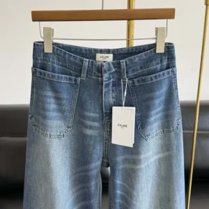 Celine Men Flare Jeans 002 in Lightweight Cotton Denim RP0FX0X00