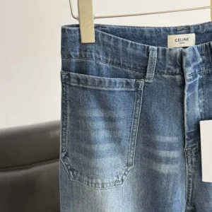 Celine Men Flare Jeans 002 in Lightweight Cotton Denim RP0FX0X00