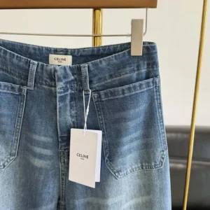 Celine Men Flare Jeans 002 in Lightweight Cotton Denim RP0FX0X00
