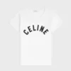 Celine Men T-Shirt in Ribbed Cotton Jersey RX0SU3O24