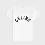Celine Men T-Shirt in Ribbed Cotton Jersey RX0SU3O24