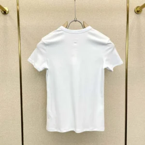 Celine Men T-Shirt in Ribbed Cotton Jersey RX0SU3O24