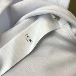 Celine Men T-Shirt in Ribbed Cotton Jersey RX0SU3O24