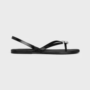 Celine Women Biki Sandal in Calfskin-Black 367285266C