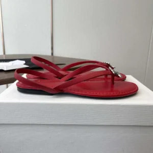 Celine Women Biki Sandal in Calfskin-Red 367285266C