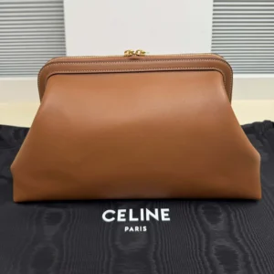 Celine Women Doctor'S Pouch in Supple Natural Calfskin-Brown L104J3G40