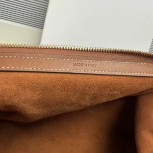Celine Women Doctor'S Pouch in Supple Natural Calfskin-Brown L104J3G40