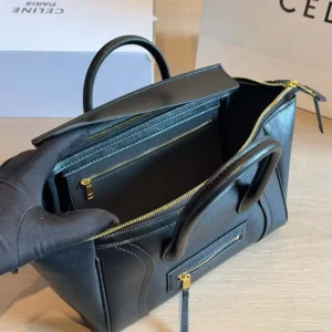Celine Women Little Luggage in Grained Calfskin-Black L108J3056