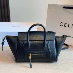 Celine Women Little Luggage in Grained Calfskin-Black L108J3056