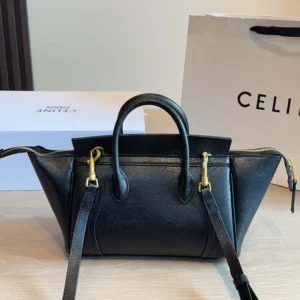 Celine Women Little Luggage in Grained Calfskin-Black L108J3056