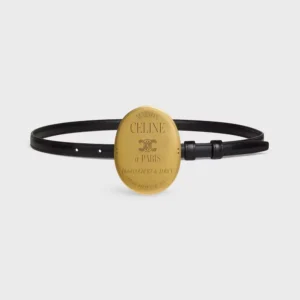 Celine Women Maison Celine Belt 13Mm in Taurillon Leather B10543A01