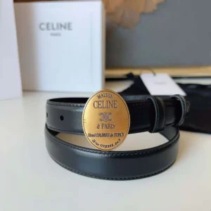 Celine Women Maison Celine Belt 13Mm in Taurillon Leather B10543A01
