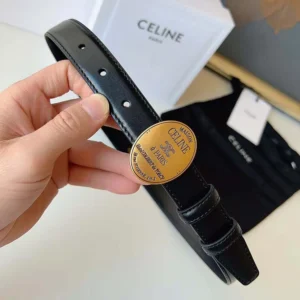 Celine Women Maison Celine Belt 13Mm in Taurillon Leather B10543A01