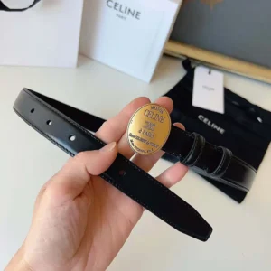 Celine Women Maison Celine Belt 13Mm in Taurillon Leather B10543A01