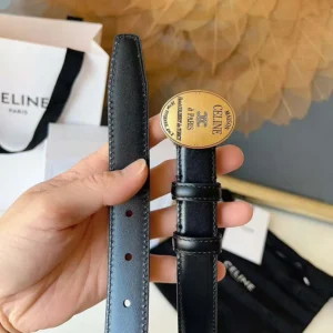 Celine Women Maison Celine Belt 13Mm in Taurillon Leather B10543A01