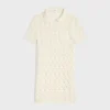 Celine Women Mini Dress in Cotton Pointelle RR0LU3B57