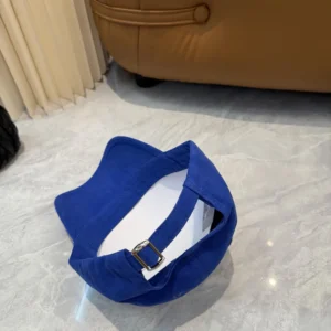 Celine Women Richelieu Cap In Cotton Twill-Navy AA0IE2U74