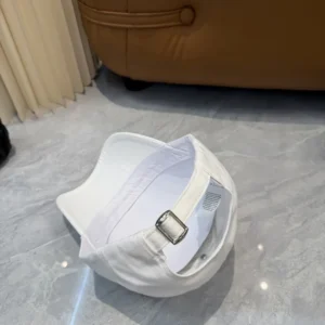 Celine Women Richelieu Cap In Cotton Twill-White AA0IE2U74