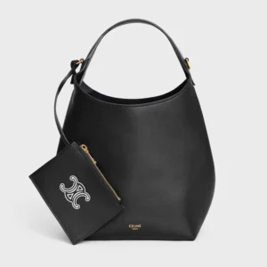 Celine Women Small Hobo in Supple Smooth Calfskin-Black L10133Q71