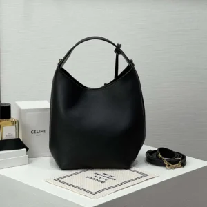 Celine Women Small Hobo in Supple Smooth Calfskin-Black L10133Q71