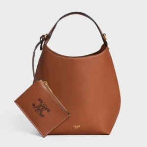 Celine Women Small Hobo in Supple Smooth Calfskin-Tan L10133Q71