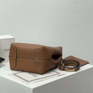 Celine Women Small Hobo in Supple Smooth Calfskin-Tan L10133Q71