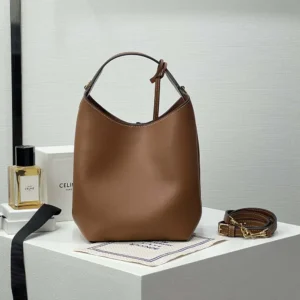 Celine Women Small Hobo in Supple Smooth Calfskin-Tan L10133Q71