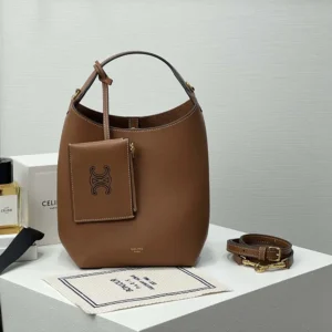 Celine Women Small Hobo in Supple Smooth Calfskin-Tan L10133Q71