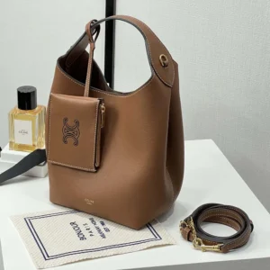 Celine Women Small Hobo in Supple Smooth Calfskin-Tan L10133Q71