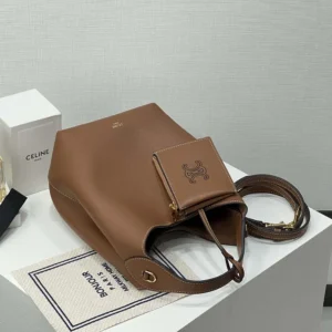 Celine Women Small Hobo in Supple Smooth Calfskin-Tan L10133Q71