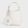 Celine Women Small Hobo in Supple Smooth Calfskin-White L10133Q71