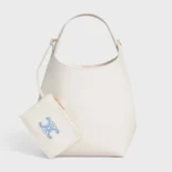 Celine Women Small Hobo in Supple Smooth Calfskin-White L10133Q71