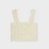 Celine Women Top in Cotton Pointelle RC0CU3B57