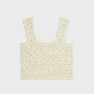 Celine Women Top in Cotton Pointelle RC0CU3B57