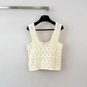 Celine Women Top in Cotton Pointelle RC0CU3B57