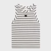 Celine Women Triomphe Tank Top in Striped Silk Jersey RX0M5809W