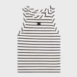 Celine Women Triomphe Tank Top in Striped Silk Jersey RX0M5809W
