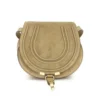 Chloe Women Marcie Small Shoulder Bag in Suede-Neutral
