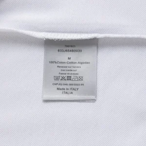 Dior Men CD Icon Polo Shirt White Cotton Piqué 013J800A0373