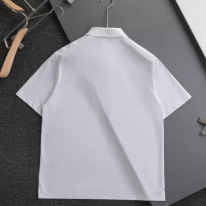Dior Men CD Icon Polo Shirt White Cotton Piqué 013J800A0373