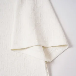 Dior Men Oblique T-Shirt Relaxed Fit White Cotton Jersey 693J633A3145