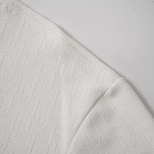 Dior Men Oblique T-Shirt Relaxed Fit White Cotton Jersey 693J633A3145