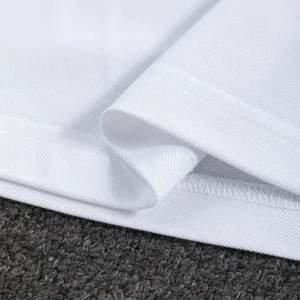 Dior Men Polo Shirt with Dior Clover Embroidery White Cotton Piqué