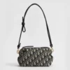 Dior Women Bow Pouch Blue Dior Oblique Jacquard S3900OTZQ