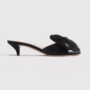 Dior Women Dior Aurore Heeled Sandal Black Satin KCO618SAT