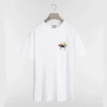 Dior Women T-Shirt with Horse Embroidery Relaxed Fit White Cotton Jersey 683J624A0677