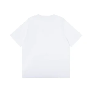 Dior Women T-Shirt with Horse Embroidery Relaxed Fit White Cotton Jersey 683J624A0677