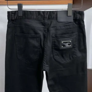 Dolce Gabbana D&G Men Black Wash Skinny Stretch Jeans-GY07LDG8
